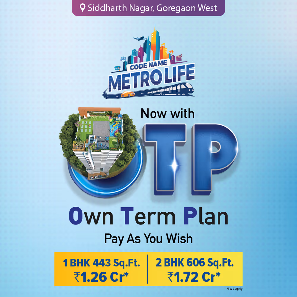 1 & 2 BHK Apartment in Siddharth Nagar, Goregaon West